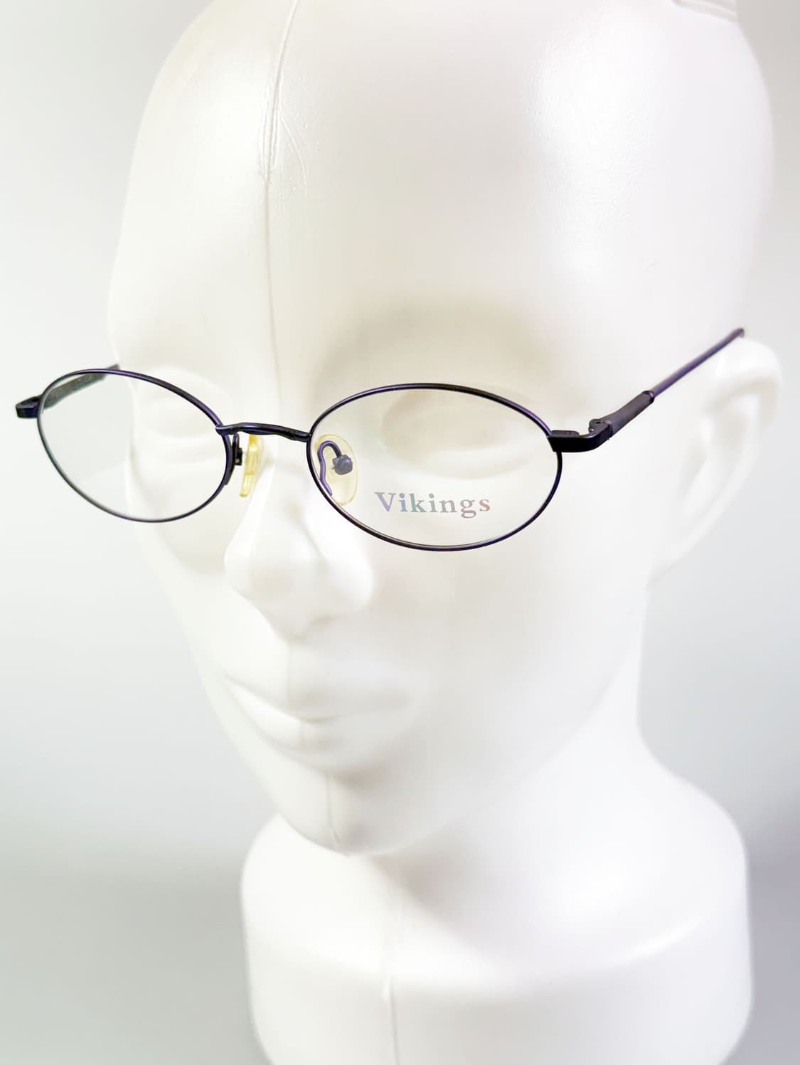 VIKINGS 퍼플 슬림 오벌 메탈 프레임 빈티지 안경 상품이미지8