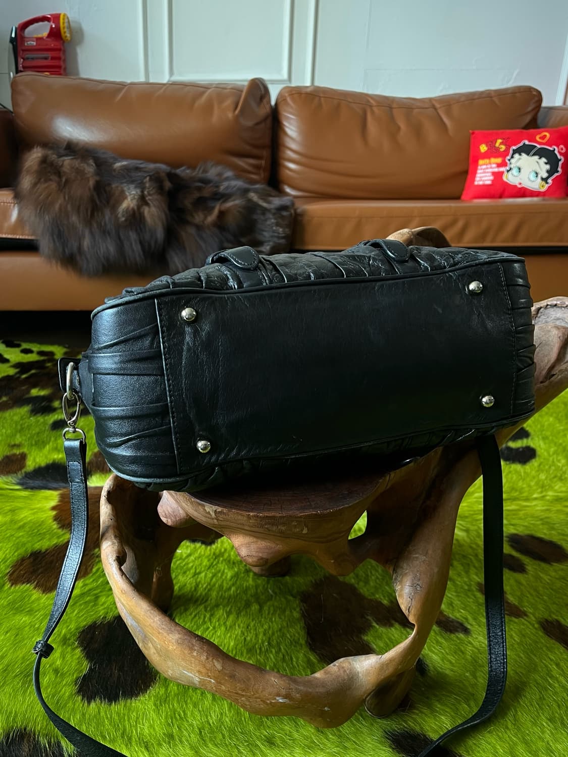 00s Old PRADA Archive Nappa Leather Bag 상품이미지8