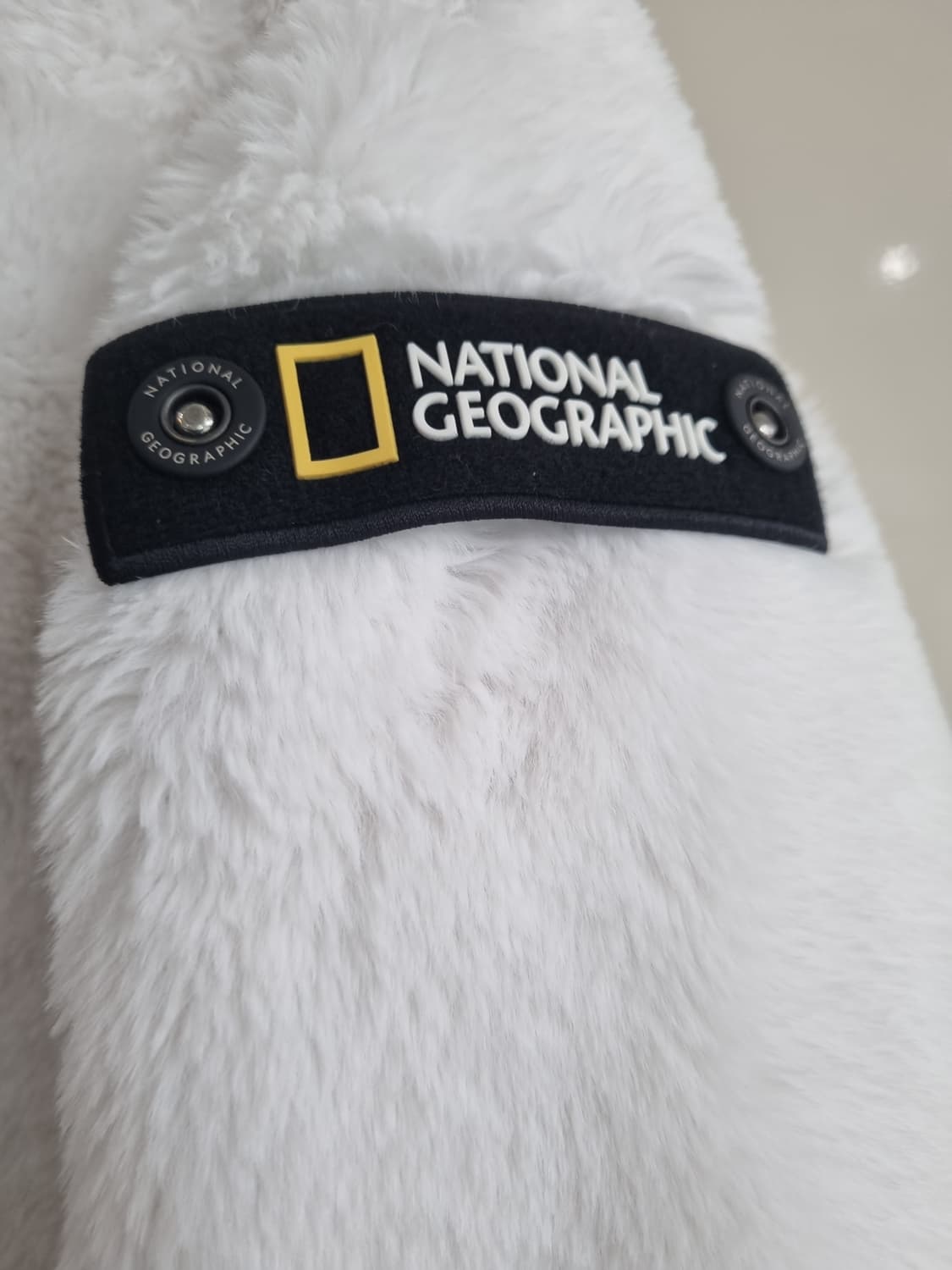 내셔널지오그래픽 뽀글이 후리스 S 화이트 상품이미지3