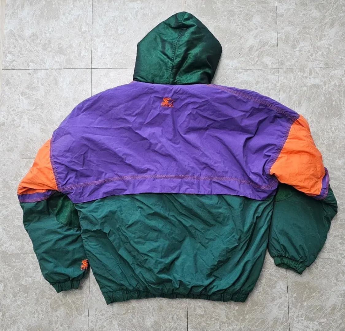 스타터 바람막이 아노락 반집업 후드 자켓 올드스쿨  M 상품이미지2