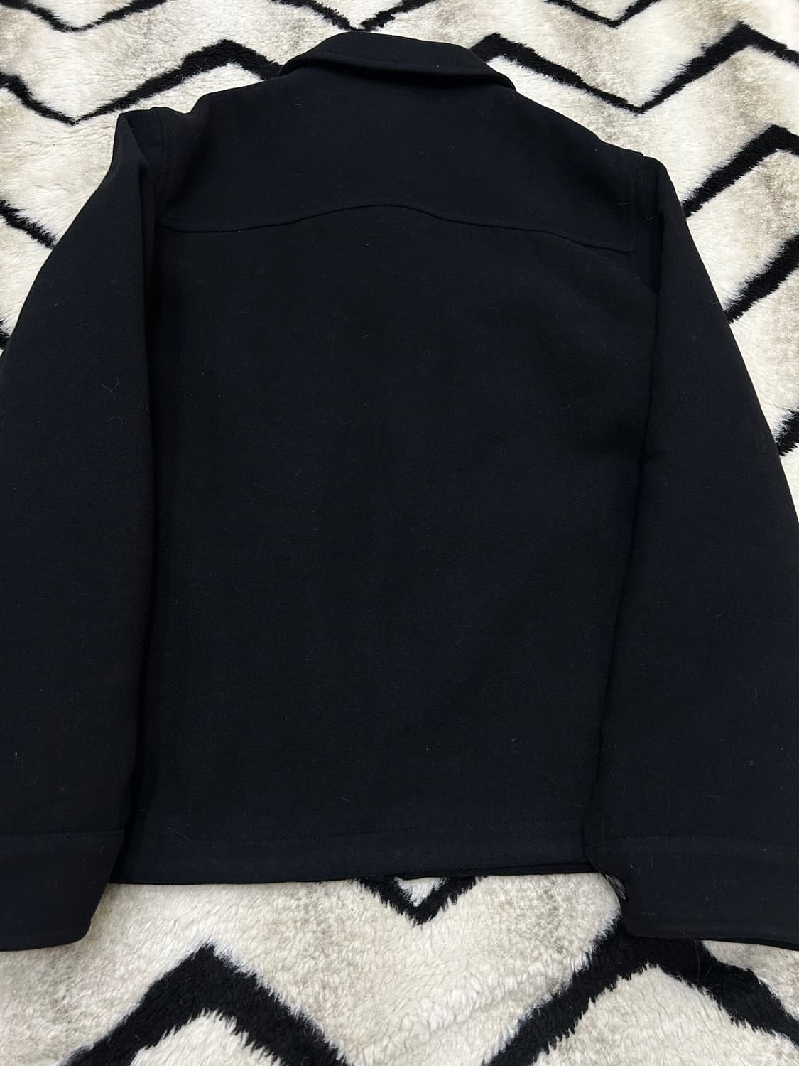 [L]유니클로 모직 블루종/블랙 상품이미지3