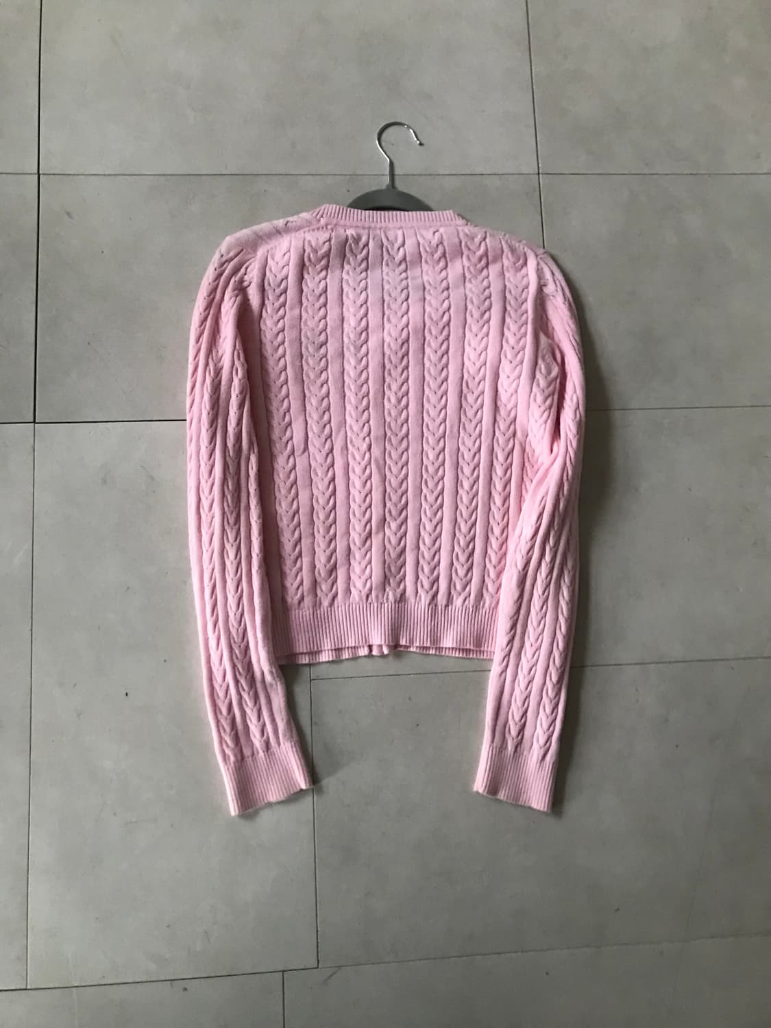 타미힐피거 연핑크 케이블 가디건 상품이미지8