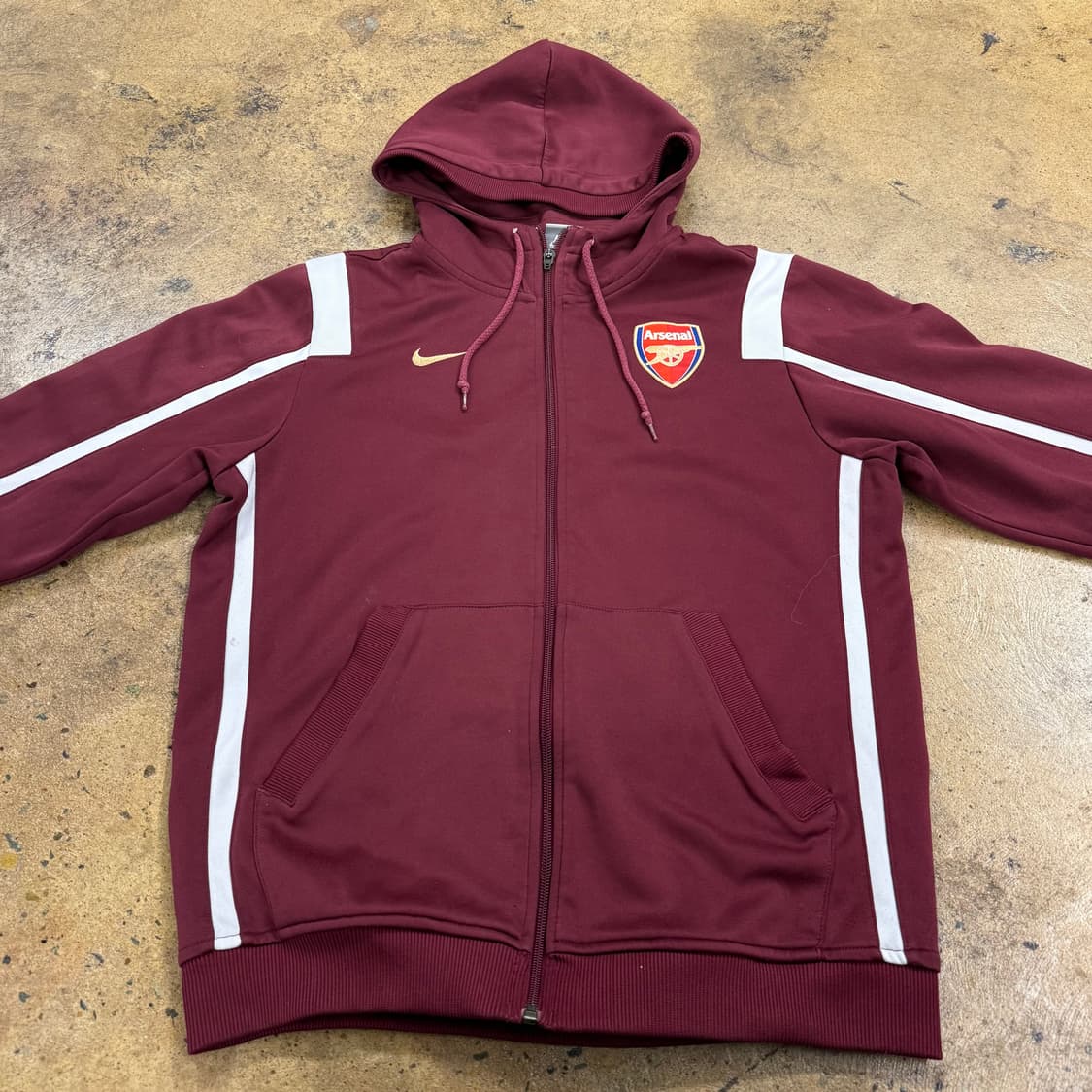 나이키 버건디 아스날 후드집업  상품이미지3