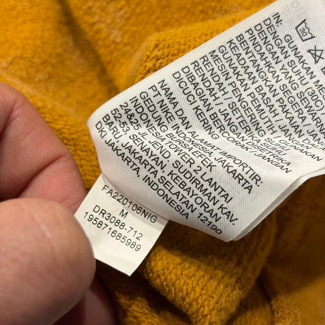 [M] 조던 Flight 헤리티지 워시 후드티 옐로우 D216 상품이미지8