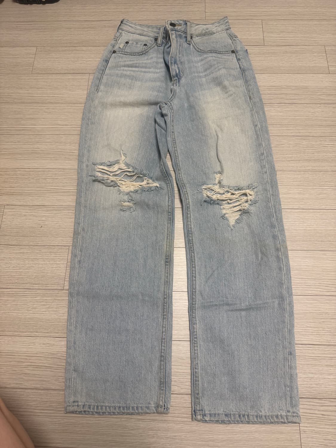 글로니 95 디스트로이드 스트레이트 진 상품이미지1