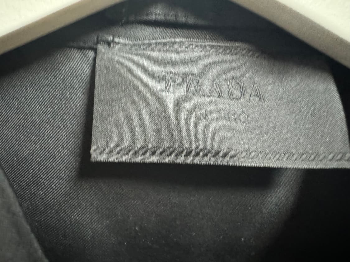 프라다 리나일론 집업 개버딘 블루종 자켓 블랙 52사이드 상품이미지3