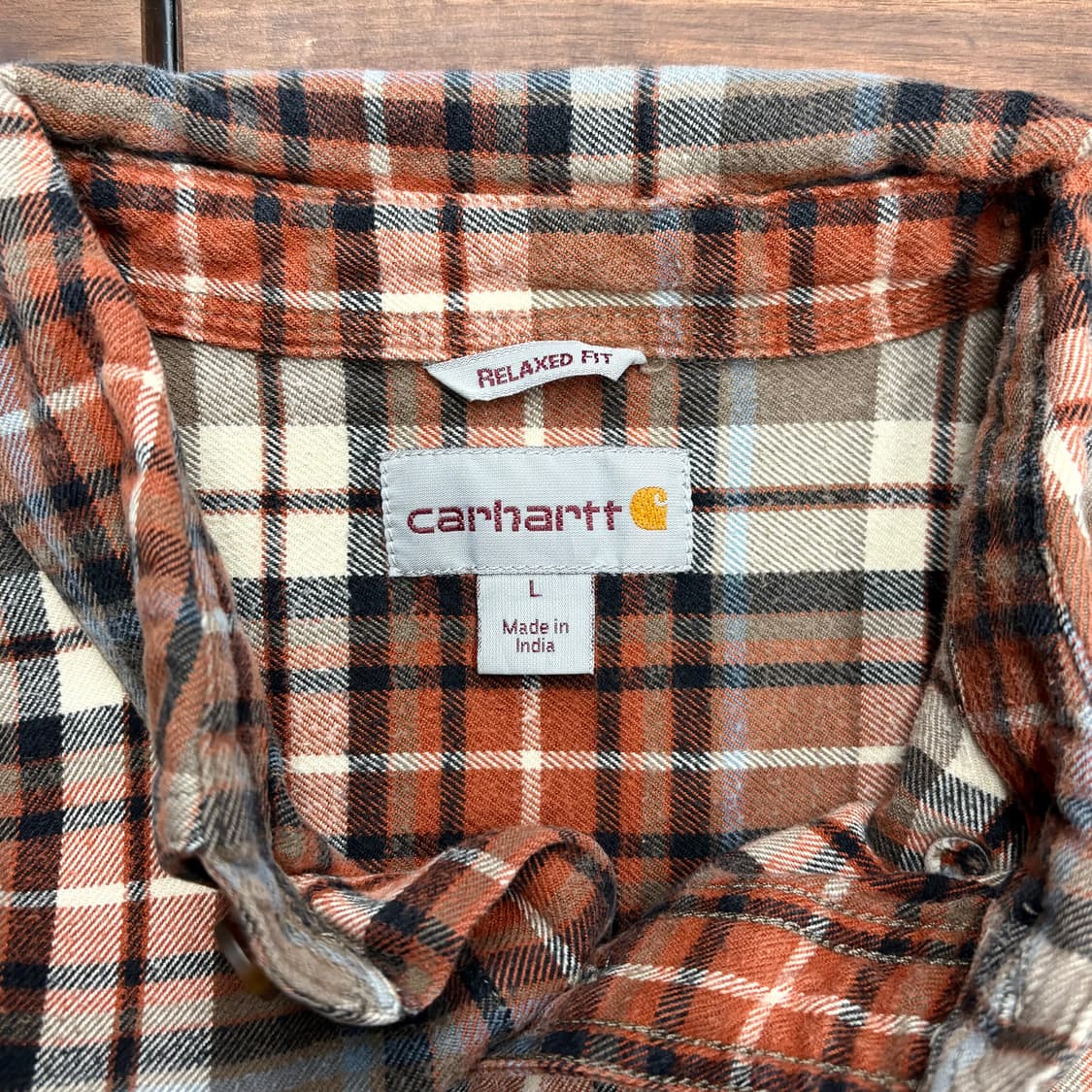 (L) 칼하트 투 포켓 플란넬 체크 셔츠 상품이미지4