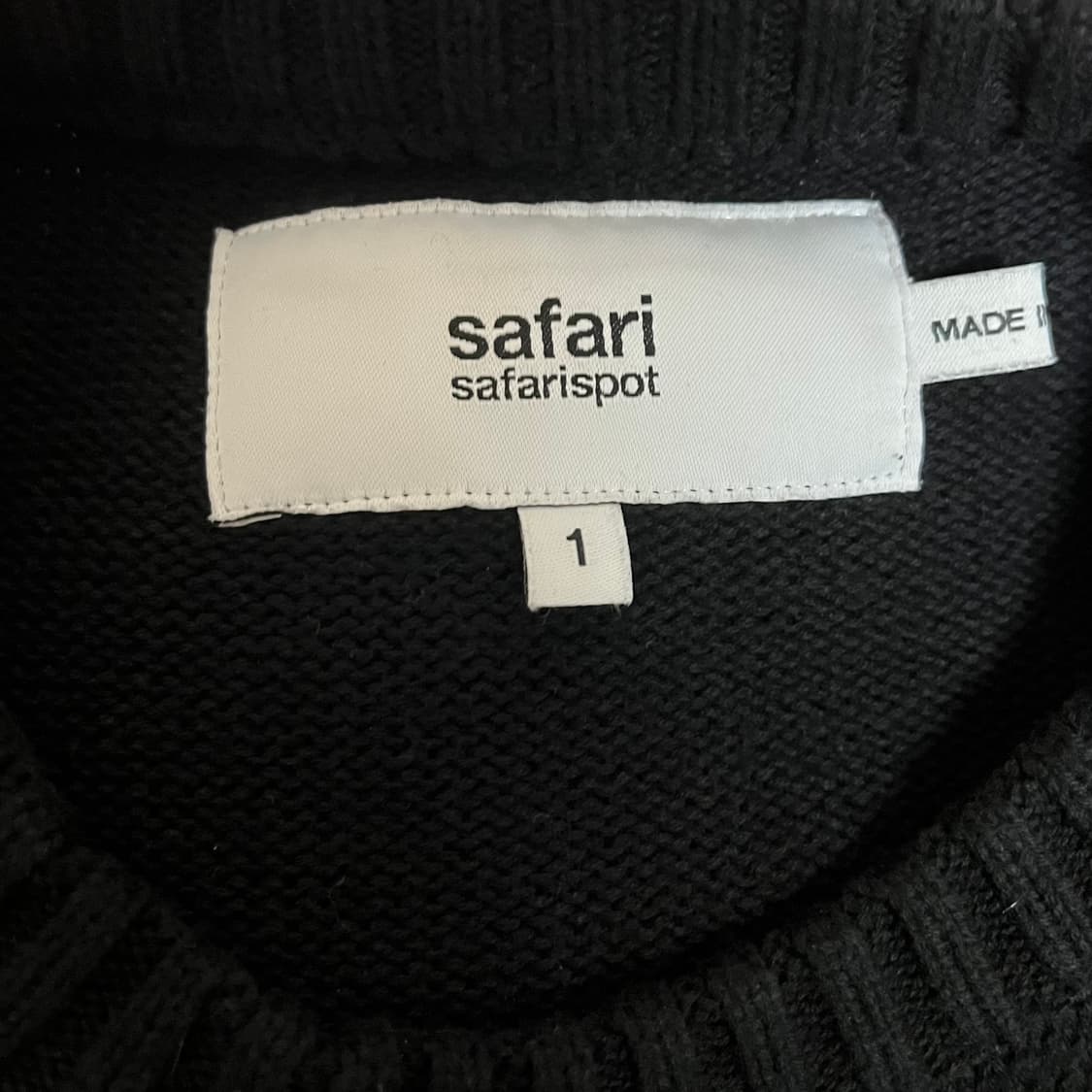 사파리스팟 니트 블랙 1사이즈 상품이미지2