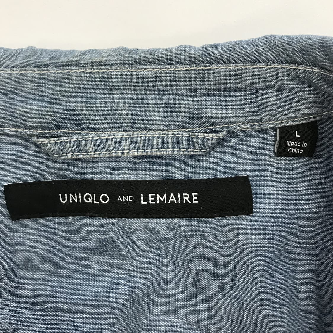 유니클로 x 르메르 16ss 샴브레이 블루종 [L] 상품이미지4