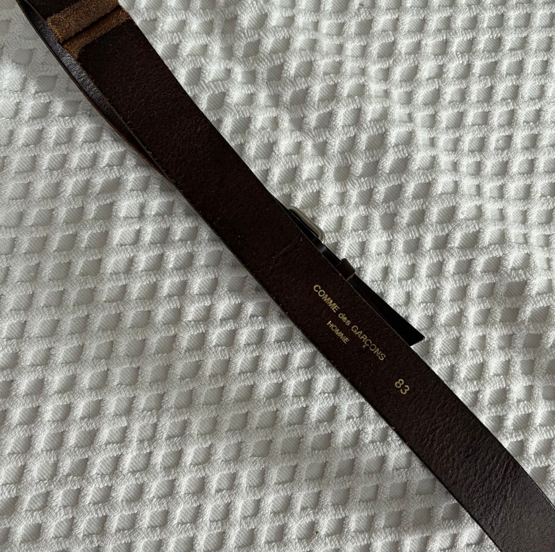 꼼데가르송 옴므 브라운 벨트 상품이미지1