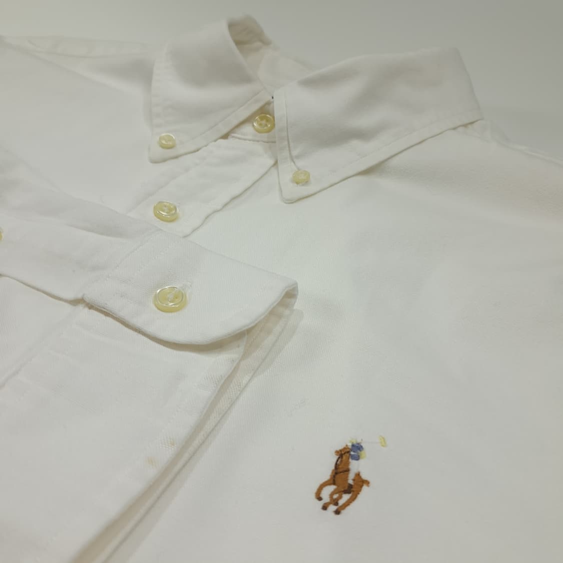 CL464 2XL 폴로 스트레치옥스포드 멀티포니 화이트 셔츠 남방 상품이미지4