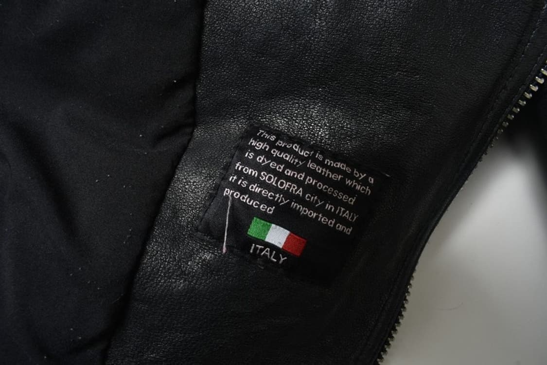 90S 양가죽 레더 라이더 자켓 105 N1228 상품이미지5