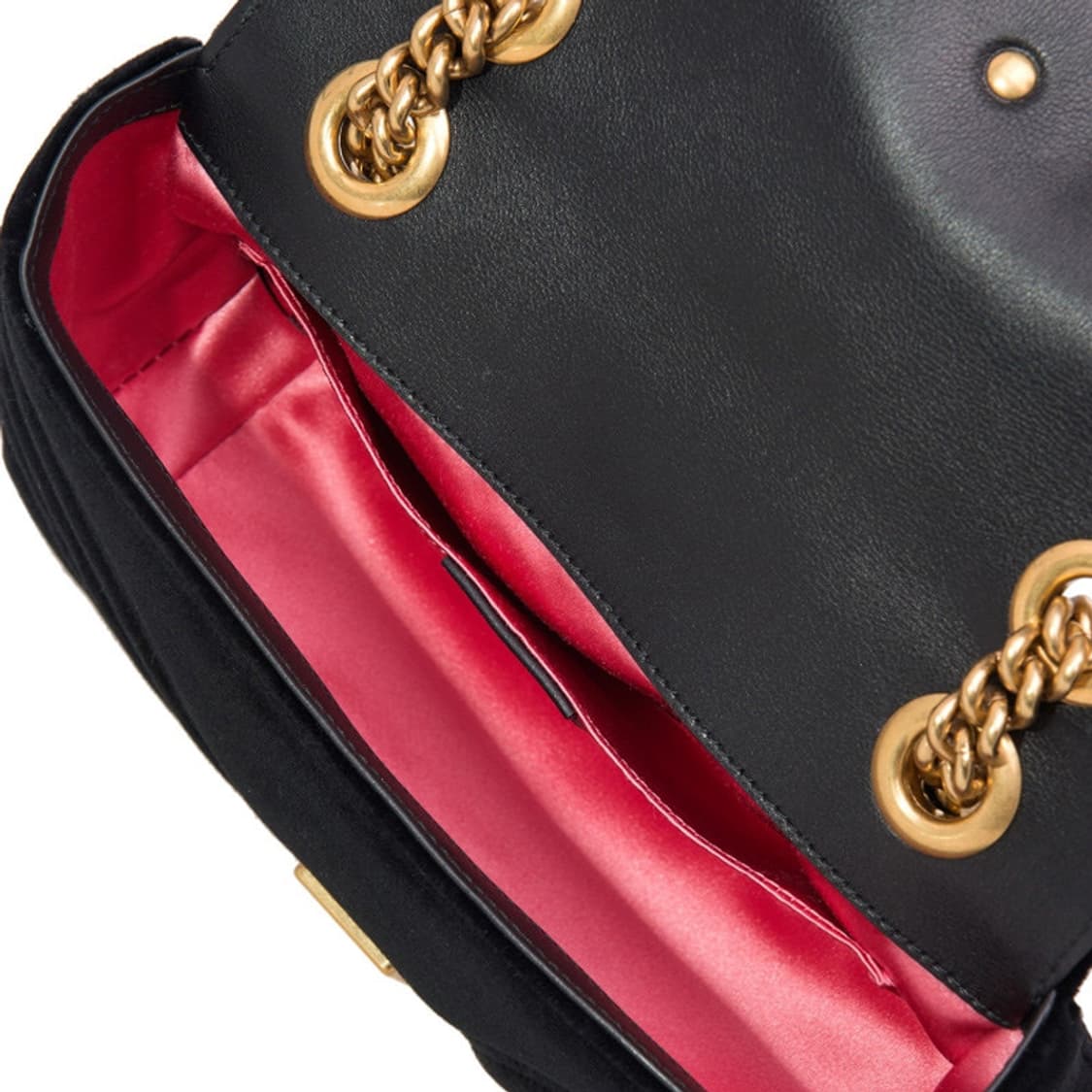 구찌 마몽 마틀라세 벨벳 숄더백 스몰 블랙 상품이미지3