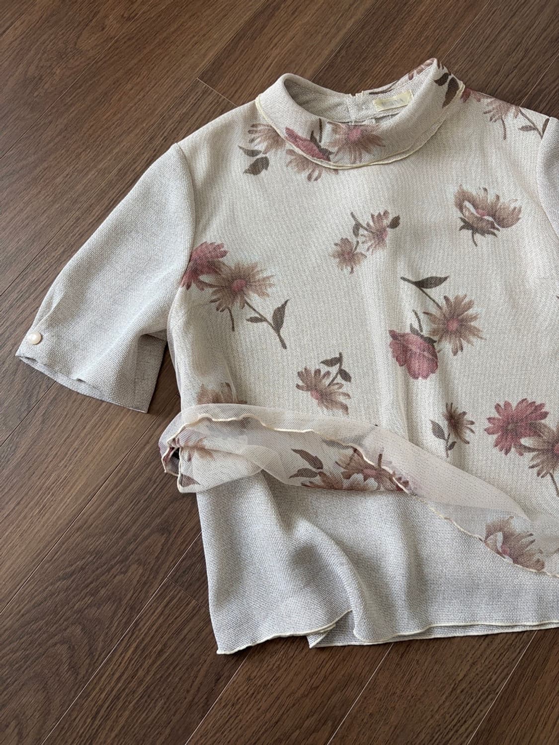 flower patterned top 상품이미지1