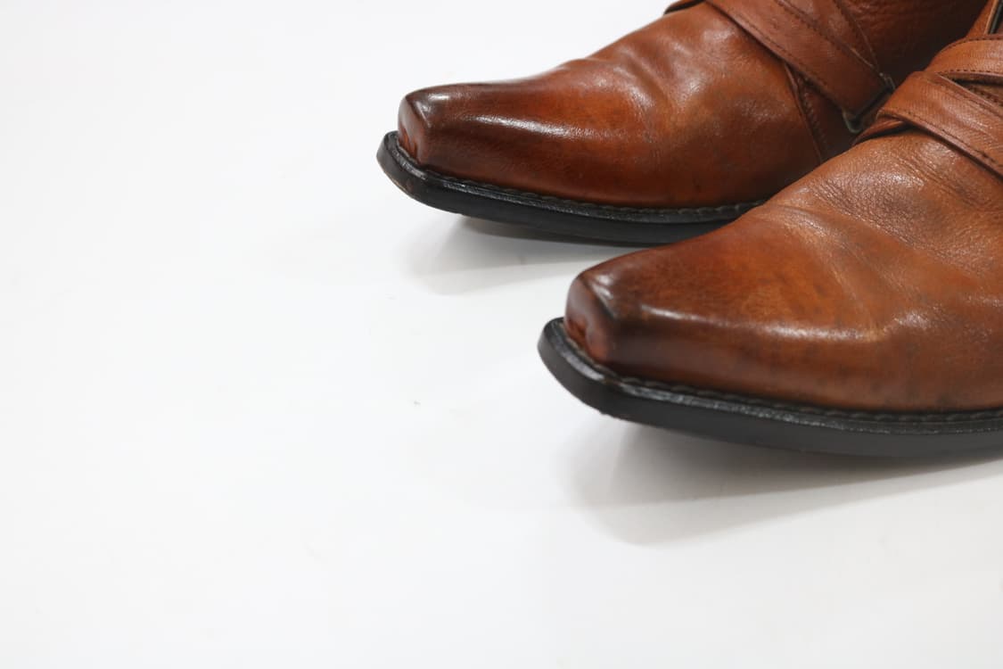 훕데두 트리플 버클 스트랩 레더 부츠 상품이미지5