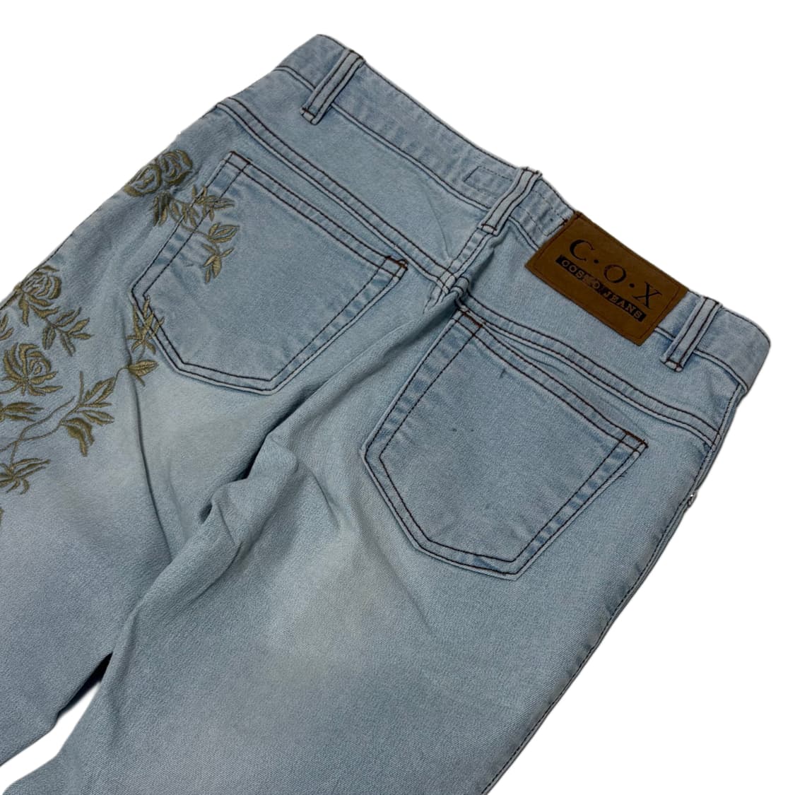flower embroidery flared jeans 상품이미지5