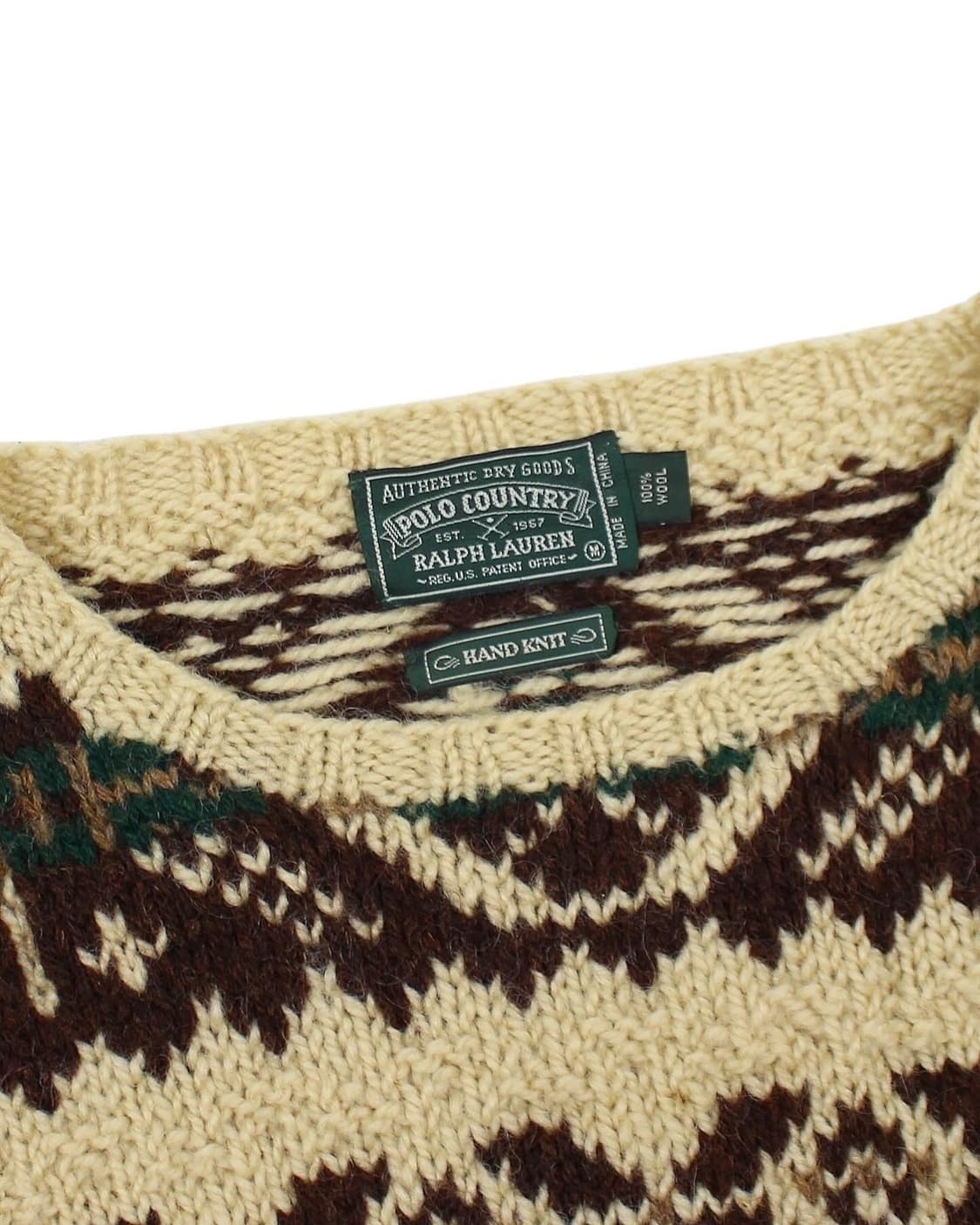 1990s 폴로컨트리 핸드 니트 RRL 전신 상품이미지4
