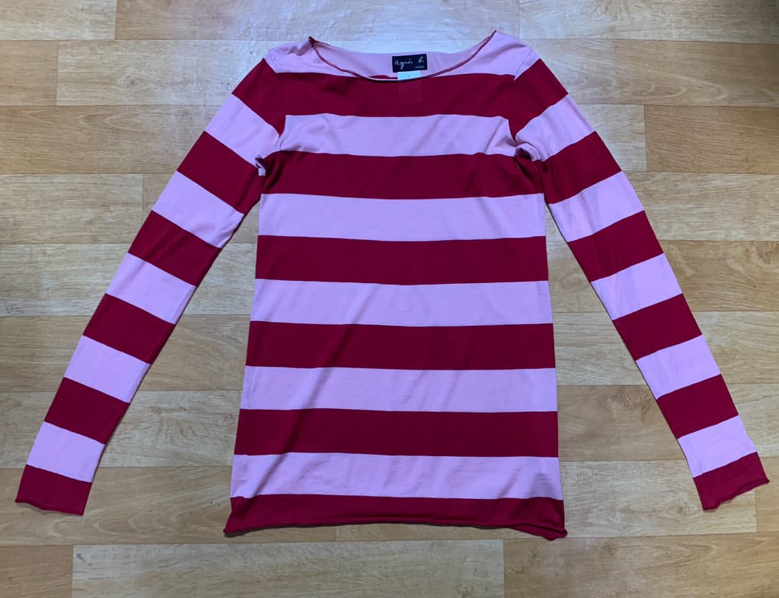 AGNES.B 아네스베 스트라이트 보더 티셔츠(코튼)1 사이즈 상품이미지1