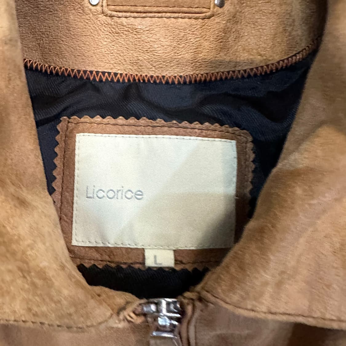 Licorice 레더 자켓 상품이미지6