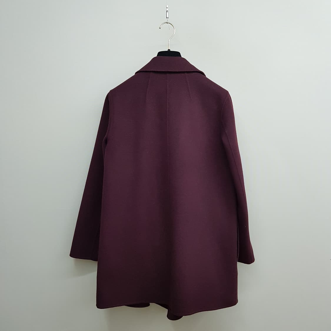 띠어리 버건디 캐시미어 블래딩 코트 S사이즈 상품이미지4