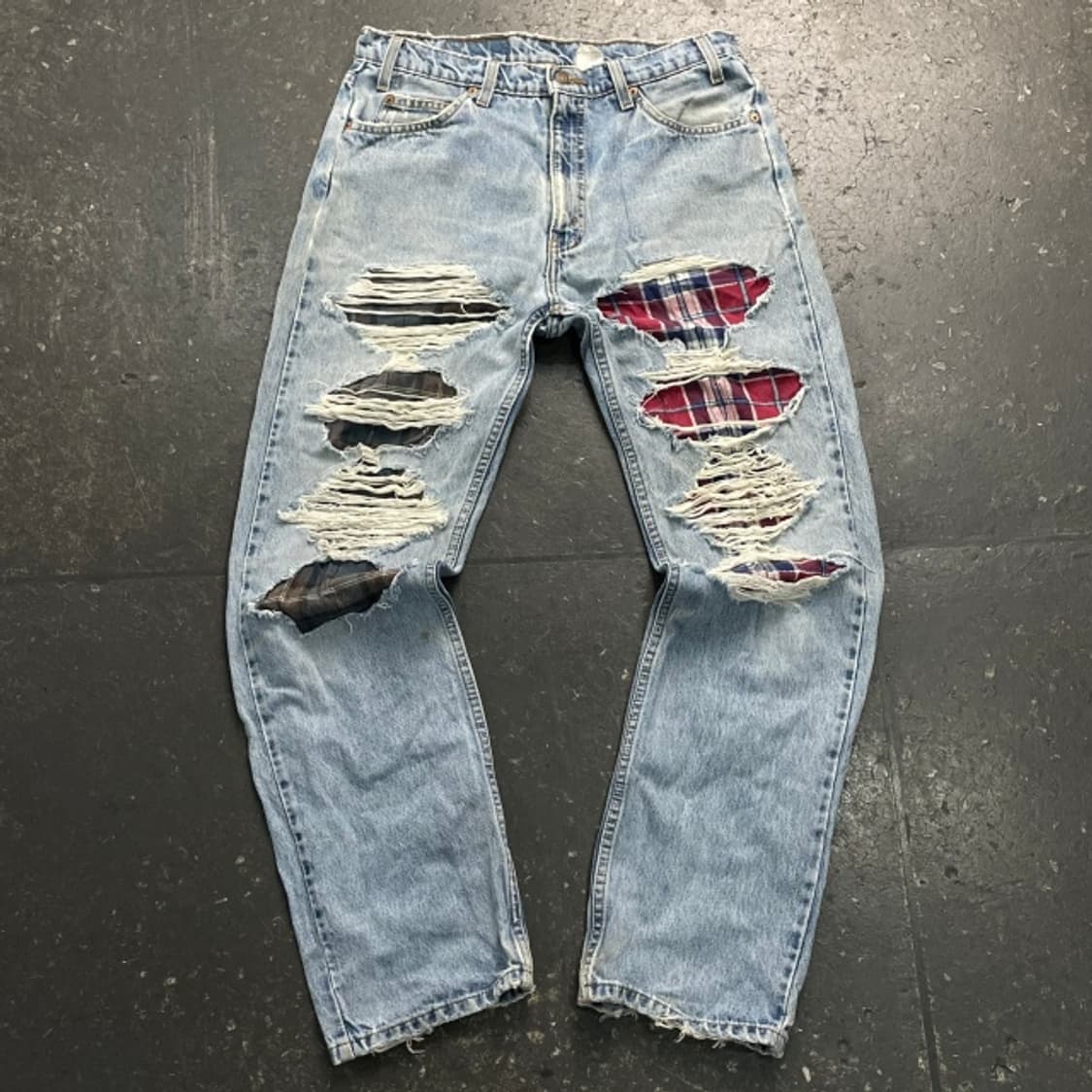 35 리바이스 505 리메이크 그런지 데님팬츠  상품이미지1