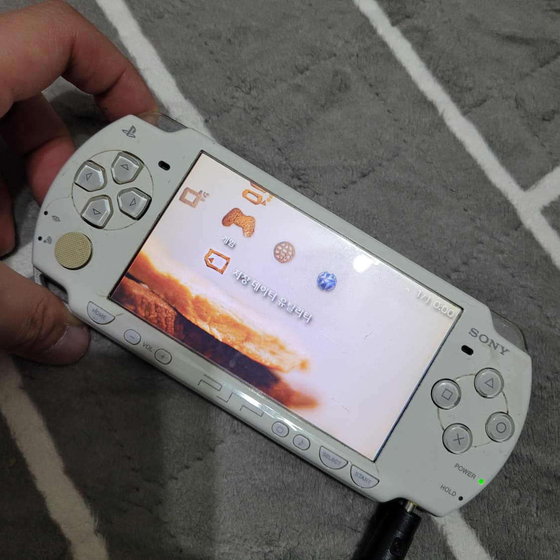 소니 PSP2005번 흰색 게임기 부품용 상품이미지1