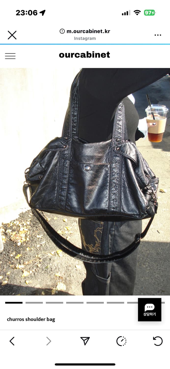 아워캐비넷 ourcabinet churros 숄더백 가방 가죽 상품이미지1