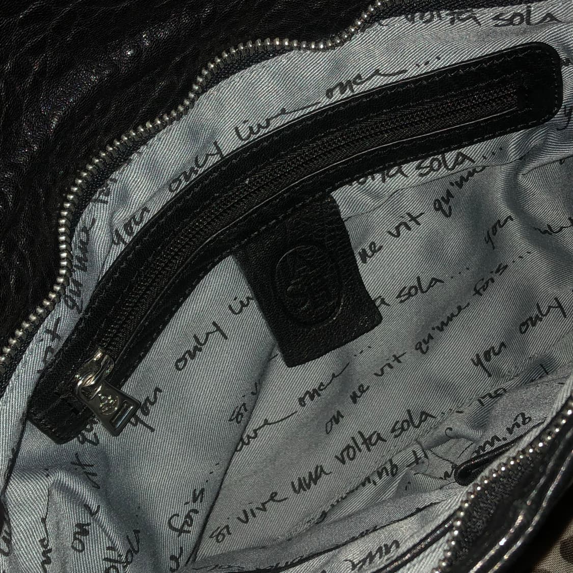 ASH 아쉬 스터드 피어스 트리밍 리얼 레더 클러치 빈티지 갸루 펑크 상품이미지3