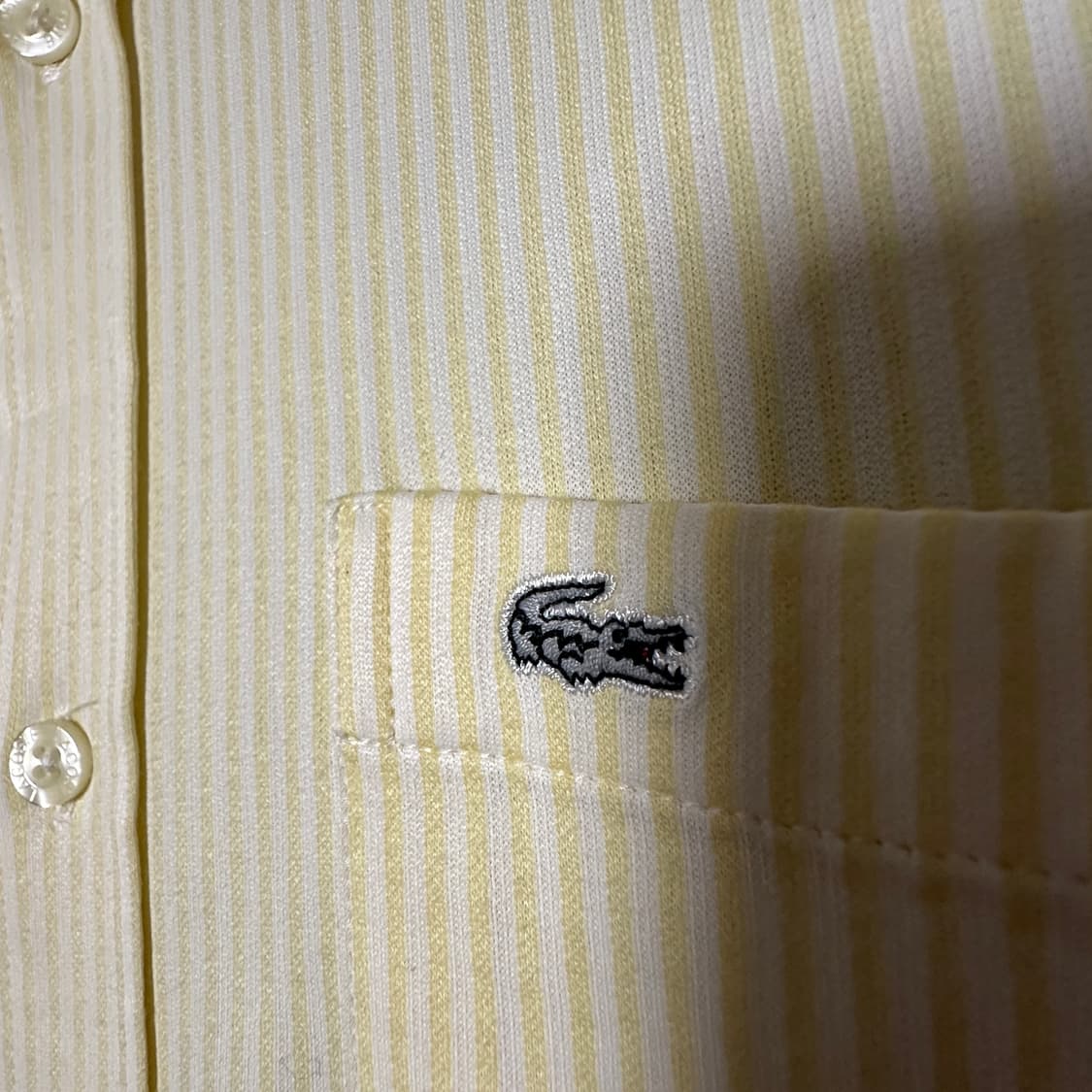 LACOSTE japan made shirt yellow 상품이미지2