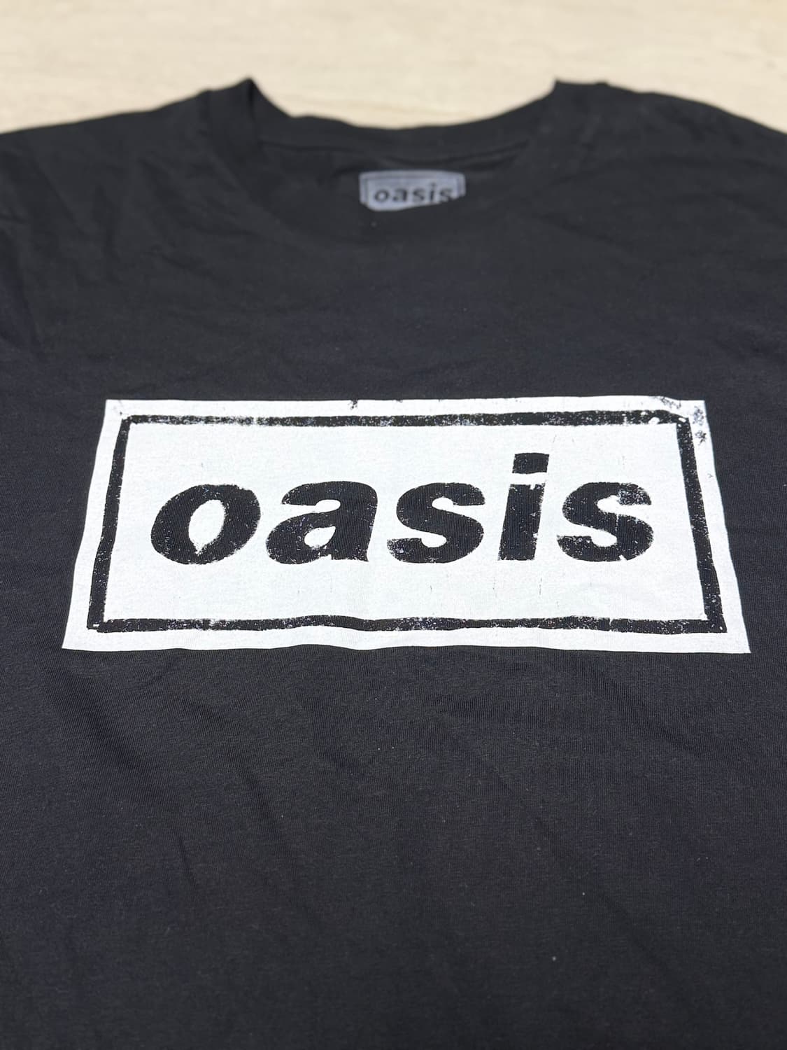 공식 오아시스 라이브25 로고 티셔츠 상품이미지3