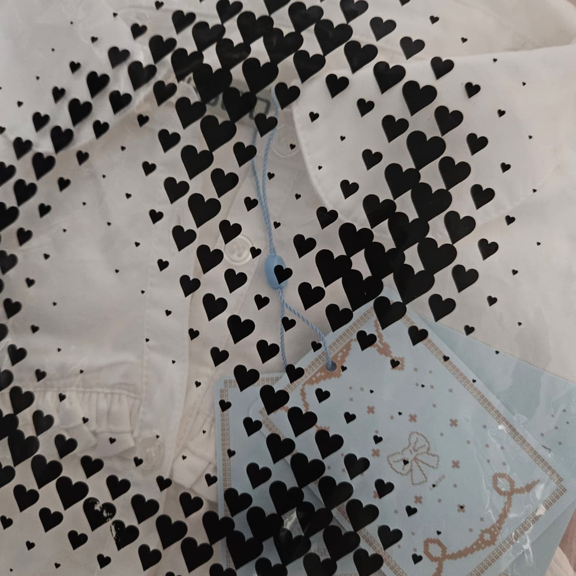 코이세이오 러프컷 프릴 셔츠 아이보리 상품이미지2