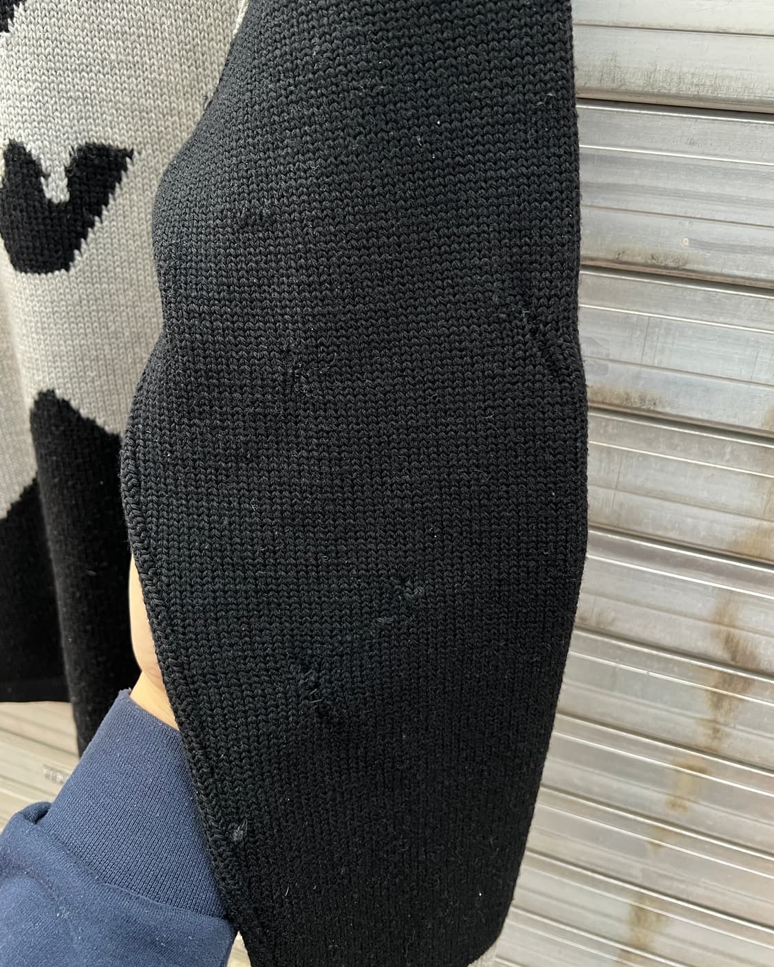 [L] 90s 엠포리오 아르마니 빅 로고 스웨터 상품이미지7