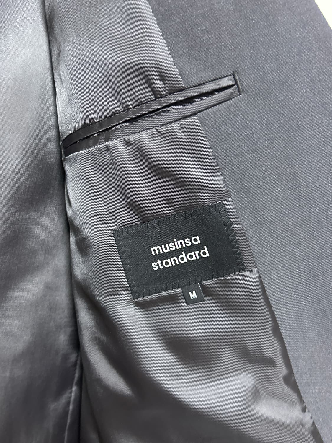 무신사 스탠다드 블랙 블레이저 M 상품이미지3