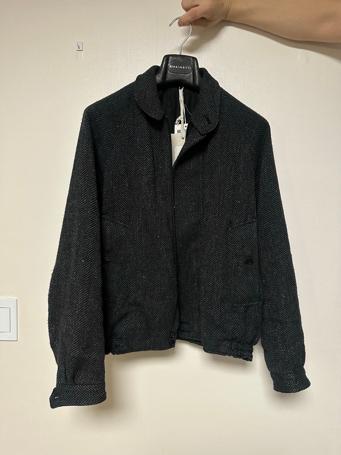 (교환) 25fw 올드조 라운드 칼라 모터링 자켓 38 상품이미지2