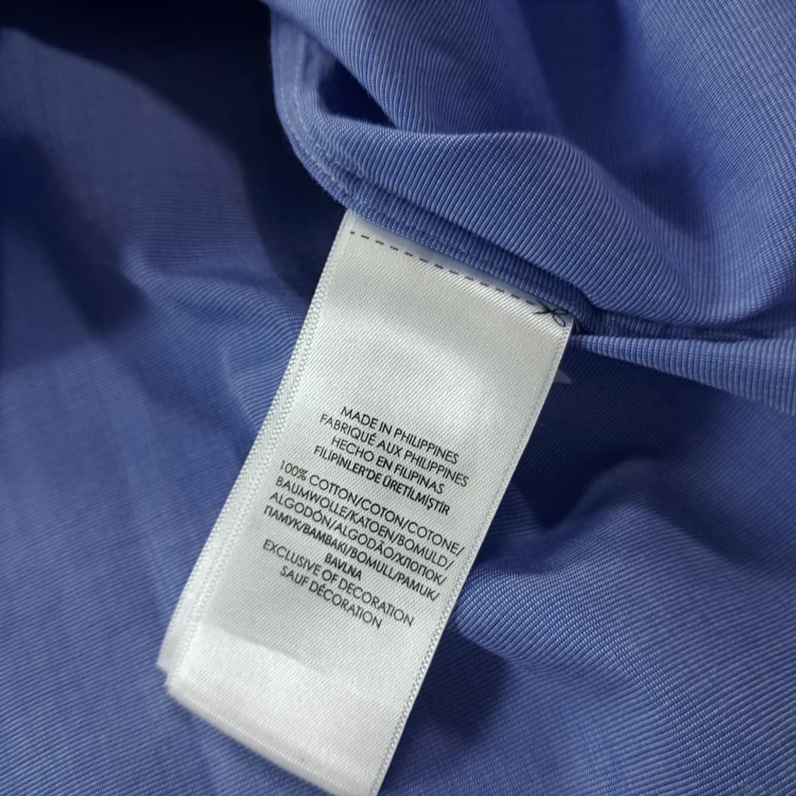 CK308 L 폴로 블루 스트레치 셔츠 남방 상품이미지5
