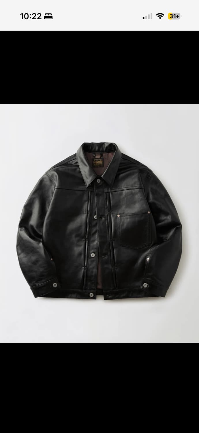 아웃스탠딩 1세대 대전 가죽자켓 s 상품이미지1