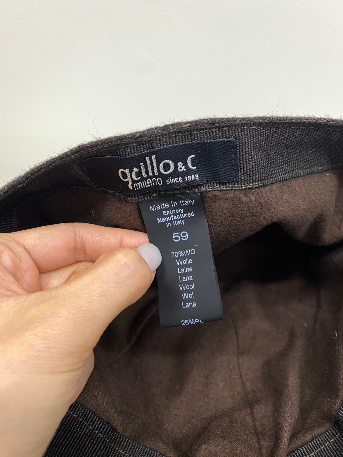 이탈리아 빈티지 울 캡  상품이미지7