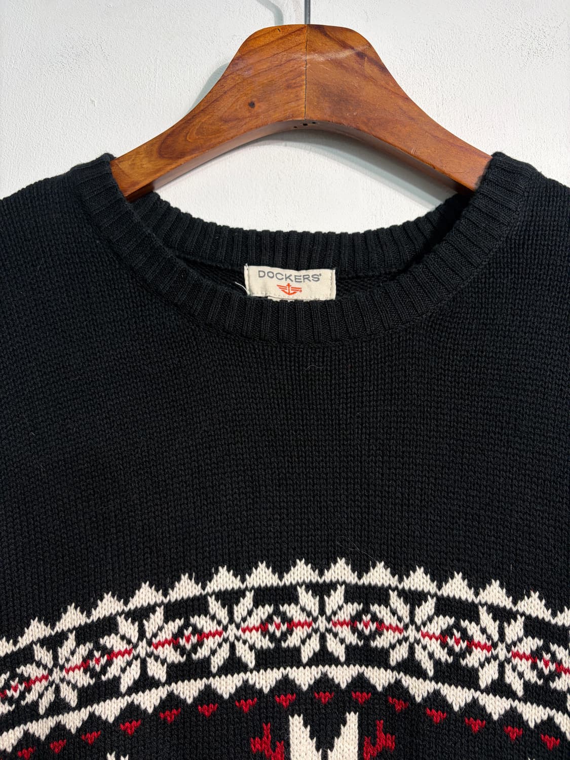 코튼 100% 니트 노르딕 니트 L 상품이미지3