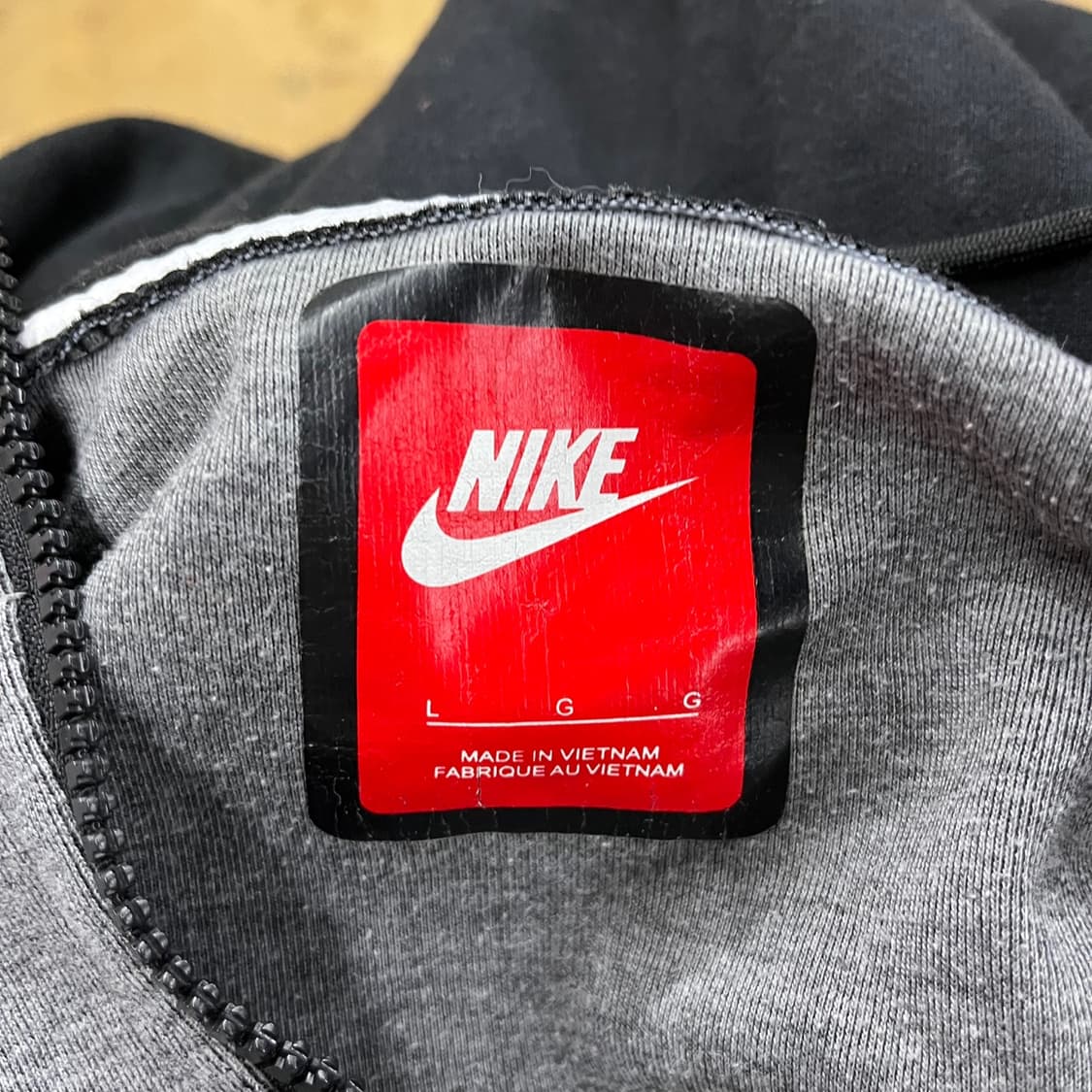 [정품/L,100] 나이키 테크 플리스 후드집업 그레이 b19 상품이미지5