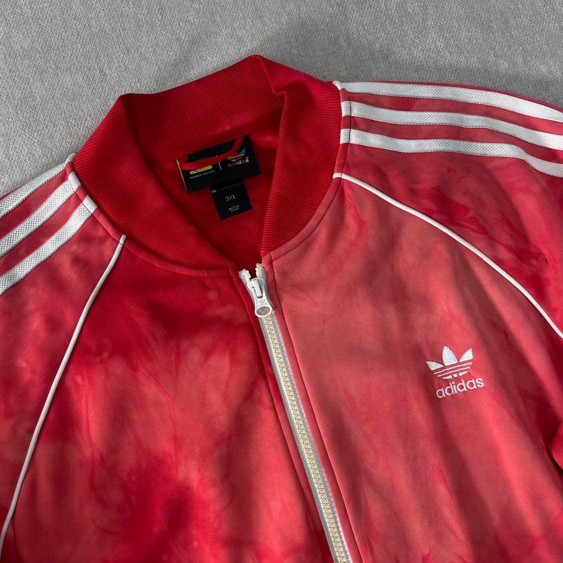 105 아디다스 패럴윌리엄스 레드 타이다이 트랙탑 져지 상품이미지2