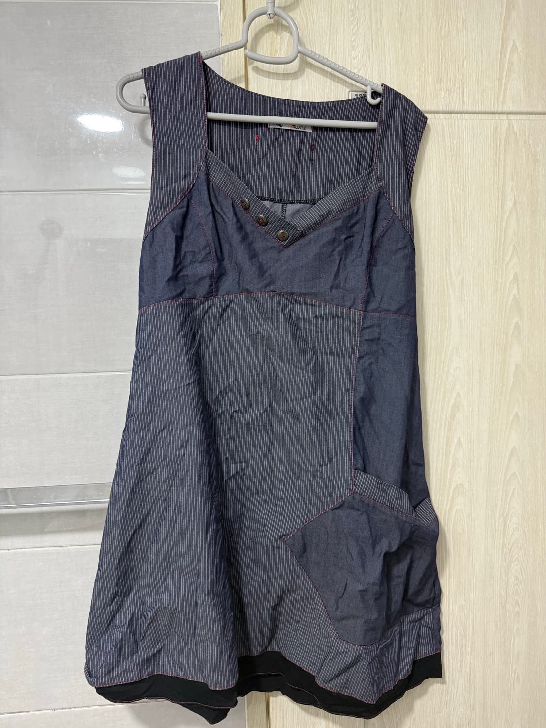 빈티지 데님프린팅 원피스 상품이미지2