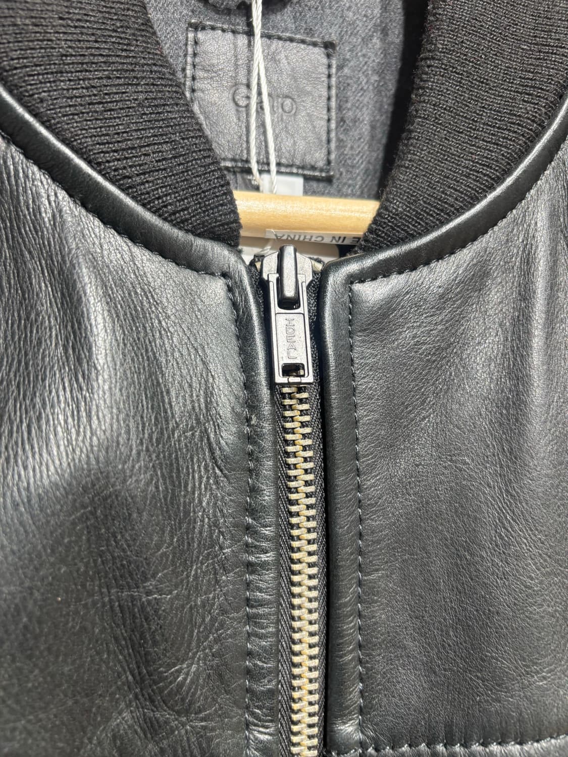 90sGAP Cow Leather Varsity Bomber Jacket 상품이미지6