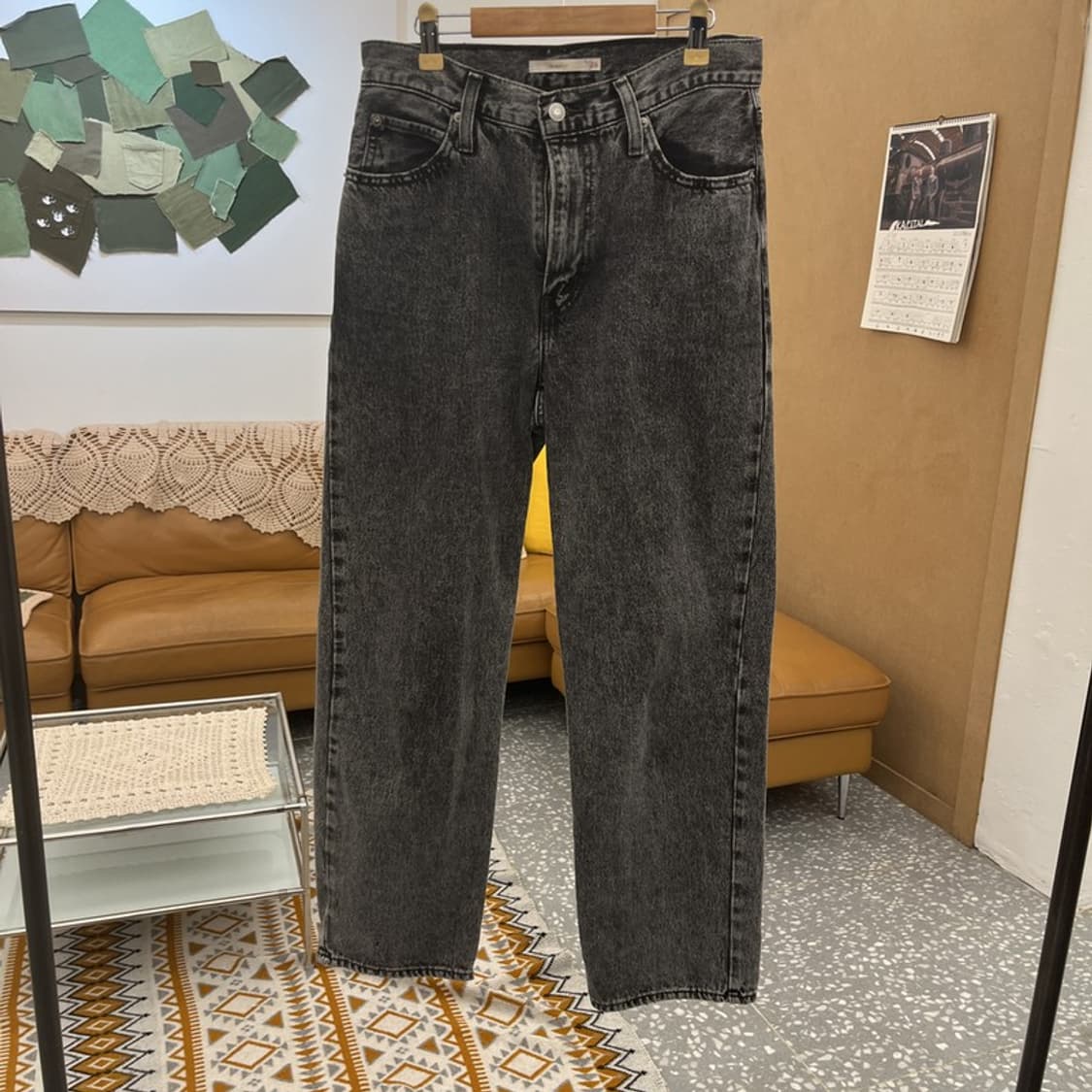 리바이스 빈티지 모던 시크 캐주얼 흑청 데님팬츠 26인치 C10606 상품이미지3