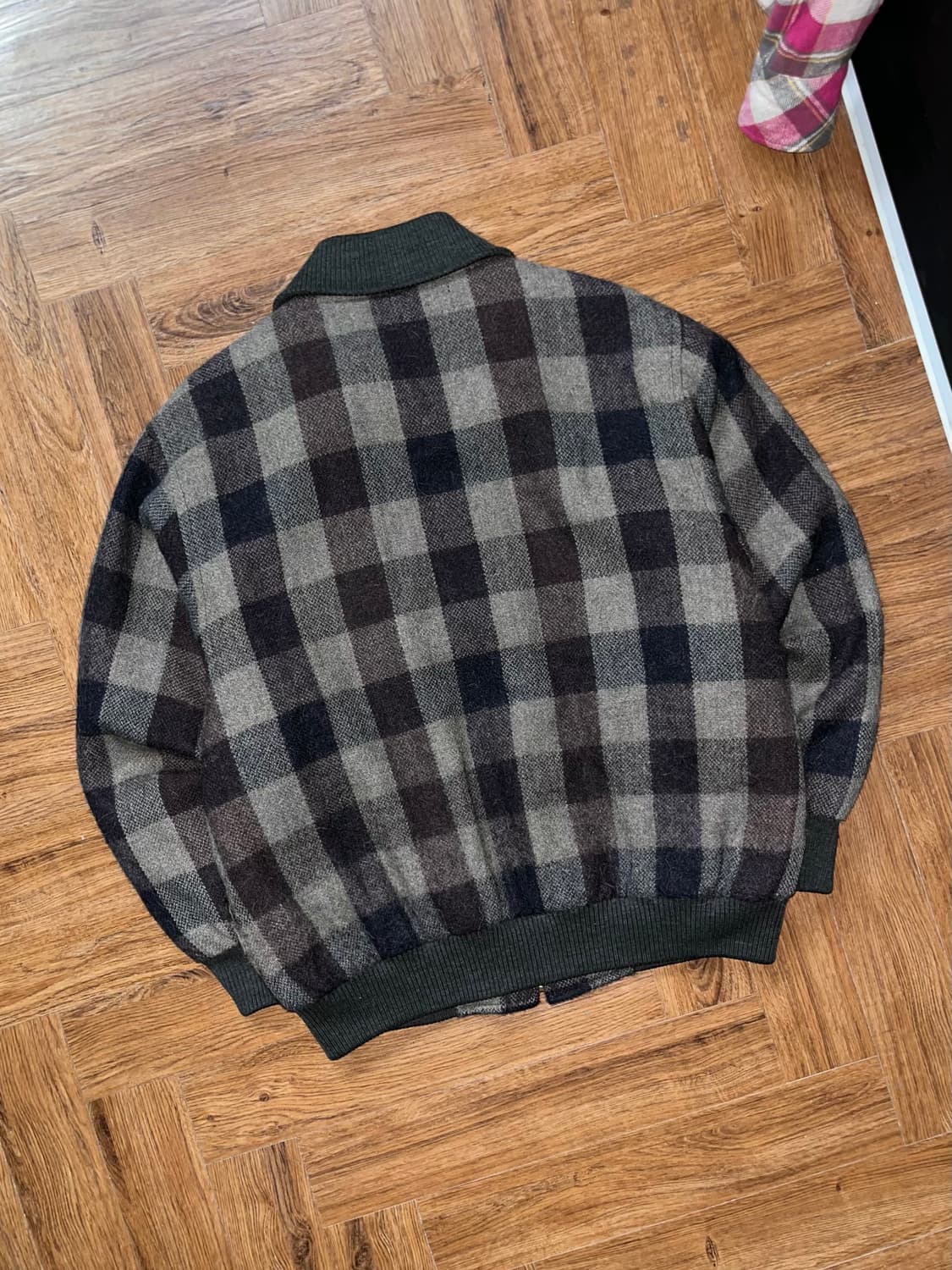 Lacoste 라코스테 모직 체크 블루종 상품이미지5