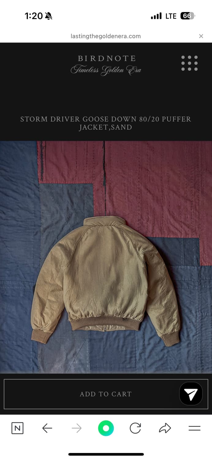 Birdnote storm driver jacket 상품이미지3