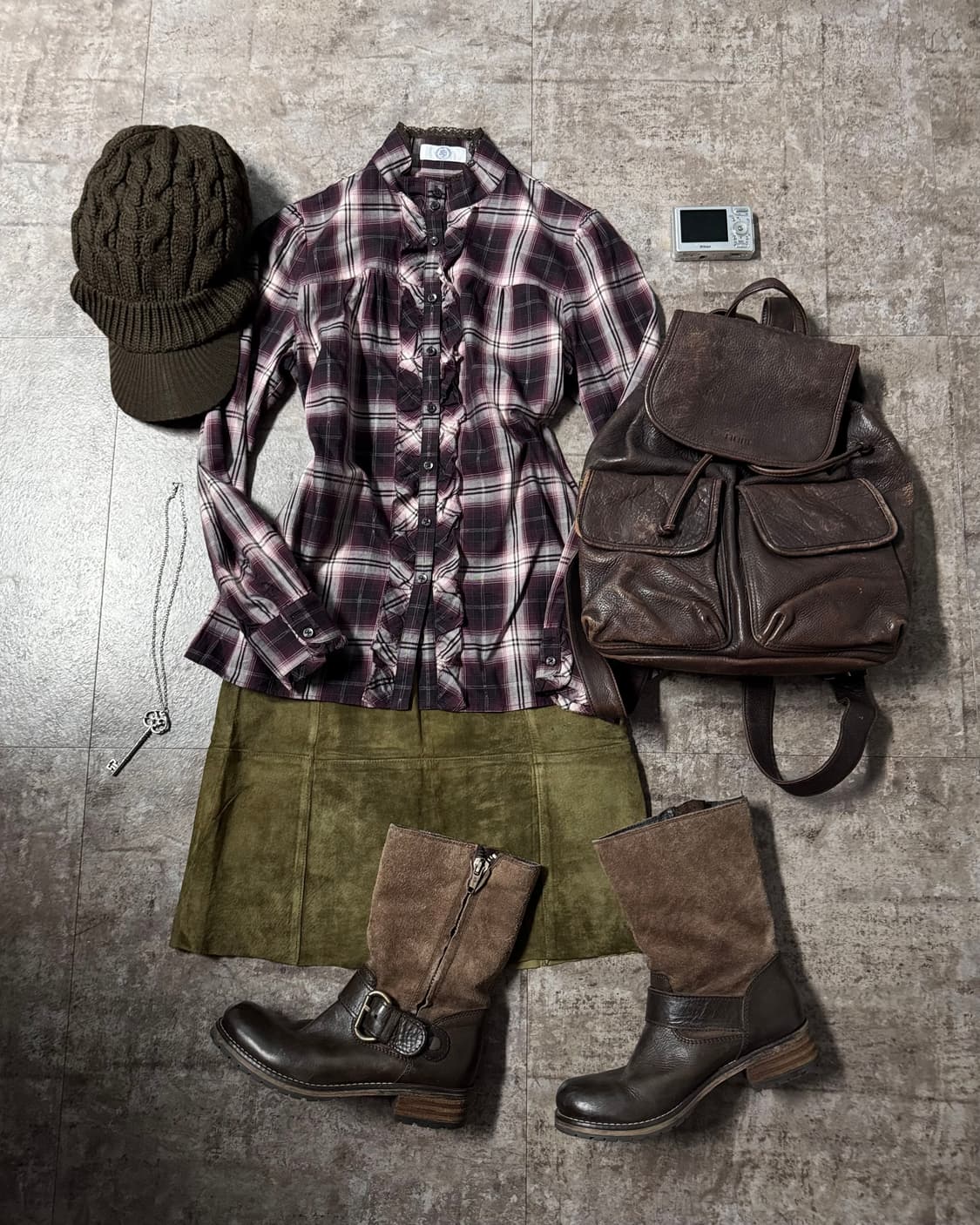 돈피 가죽 미니 스커트 상품이미지3