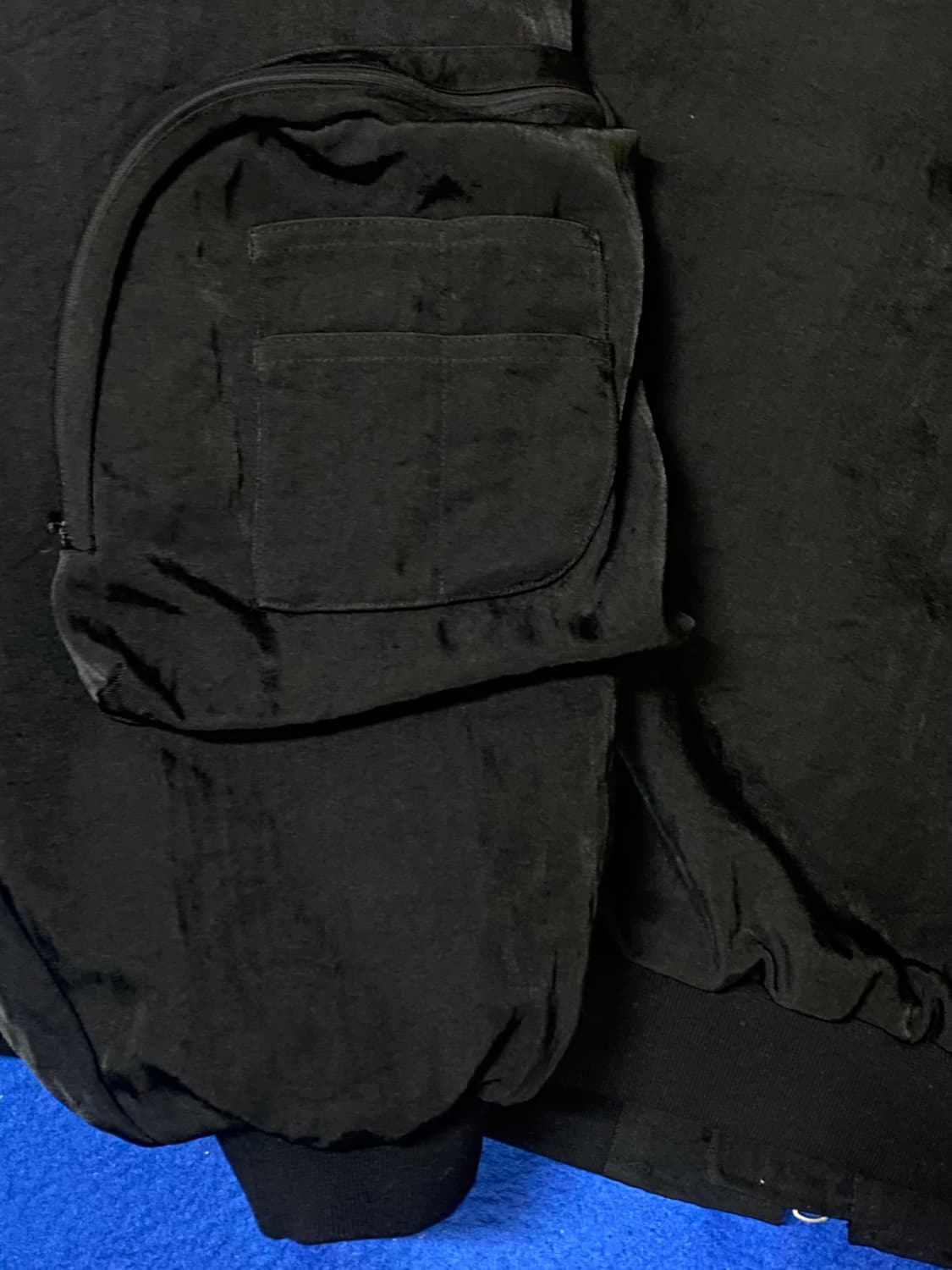 PAS 아워파스082 오버사이즈 블랙 후드 집업 New MA-1 상품이미지8