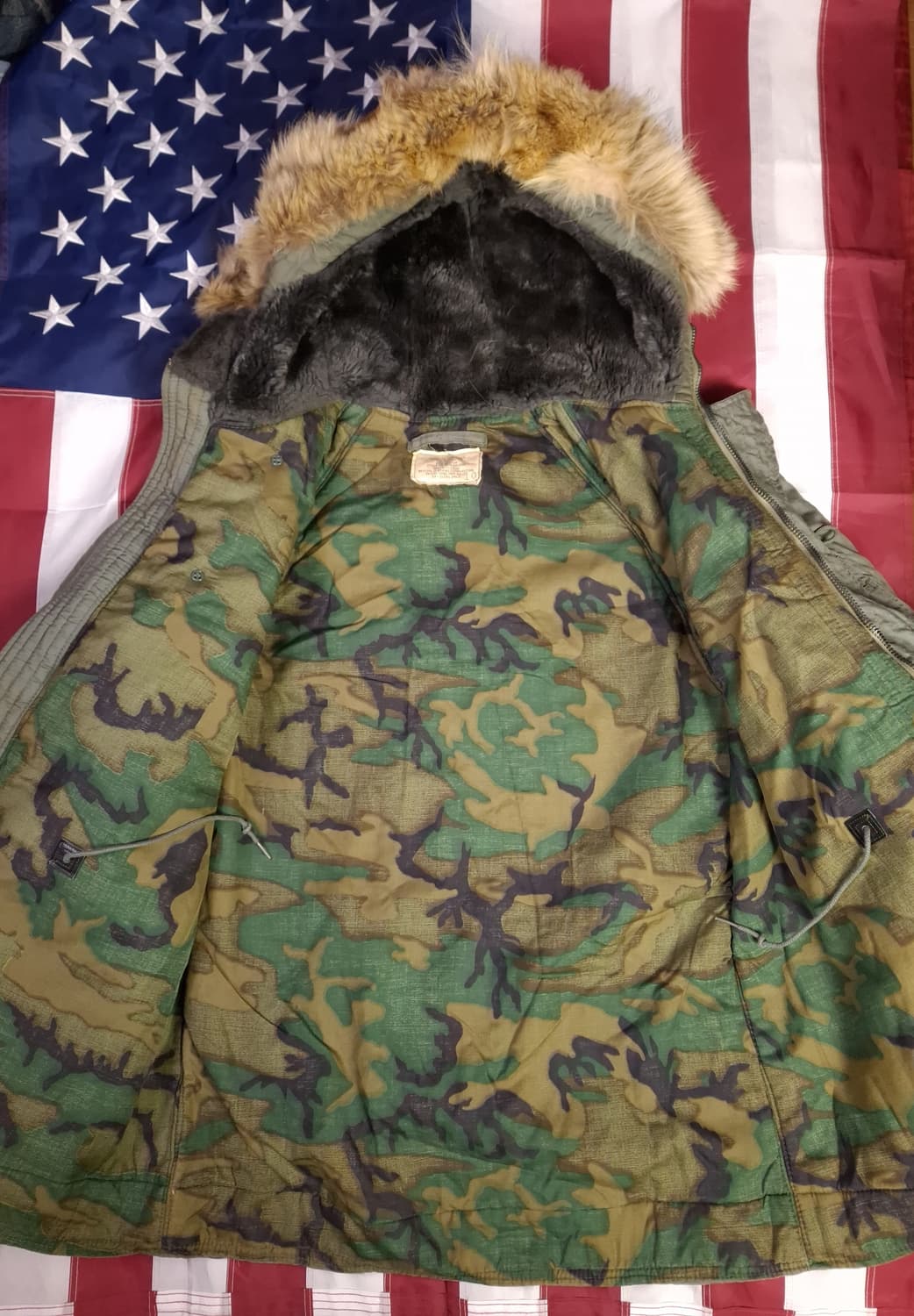 오리지날 미공군 70's  스카이라인 ERDL 모디파이드 N-3B 파카 상품이미지1