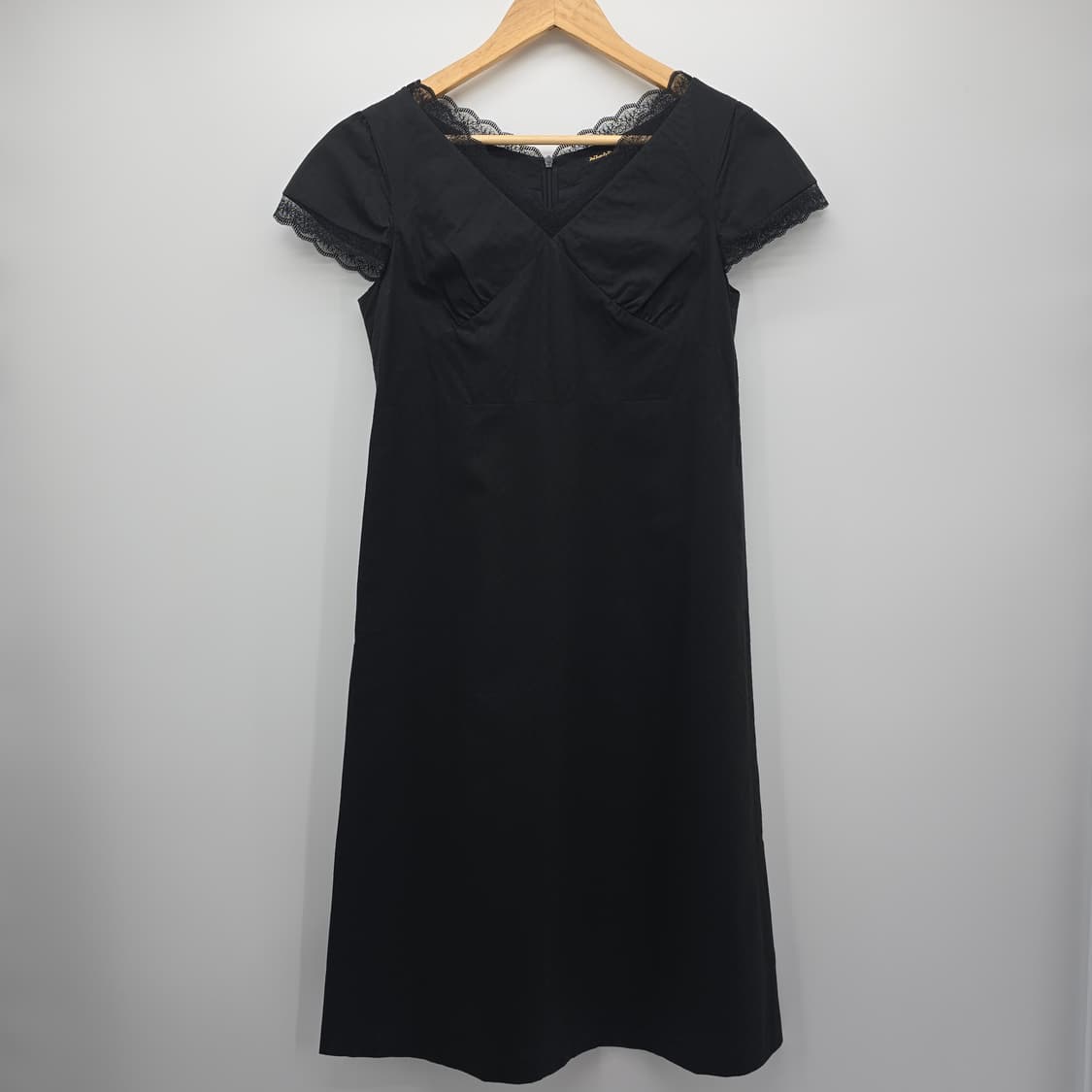 일본 빈티지 레이스 포인트 블랙 원피스 상품이미지1