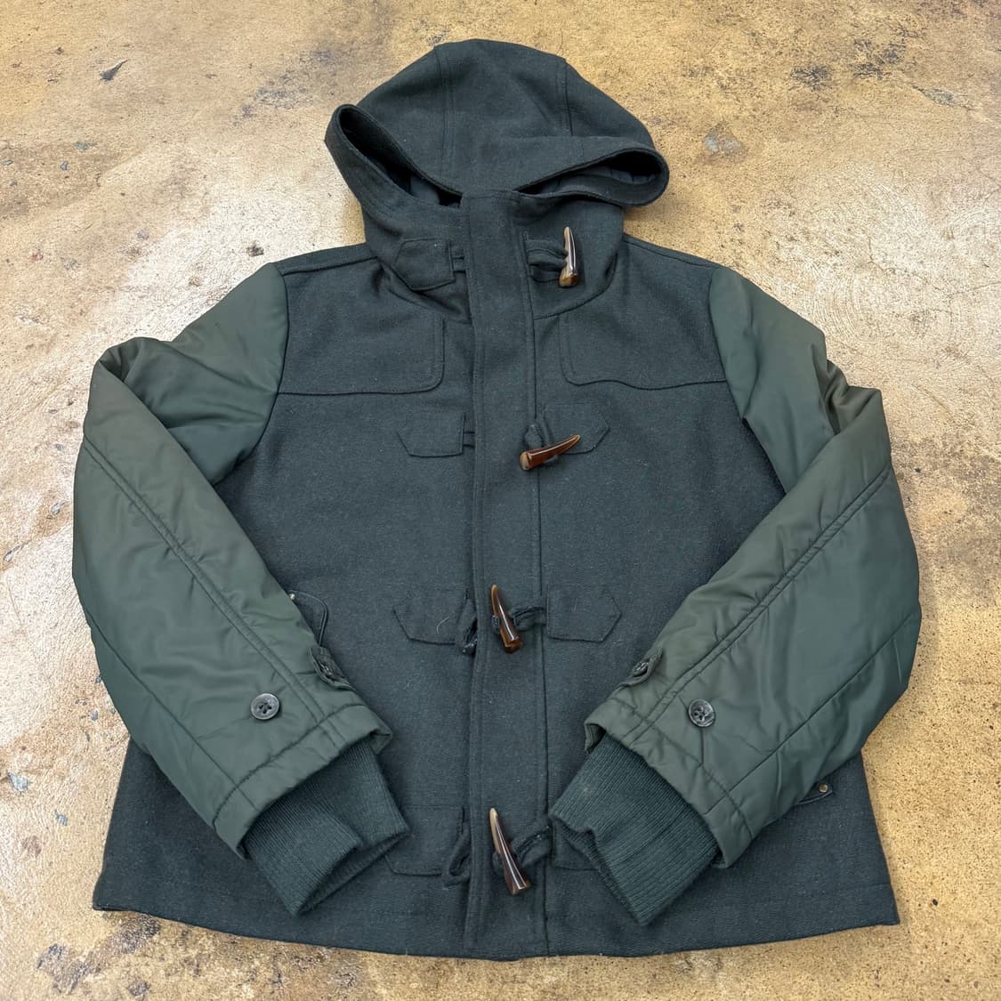 디젤 카키 더플 떡볶이 숏 코트  상품이미지2